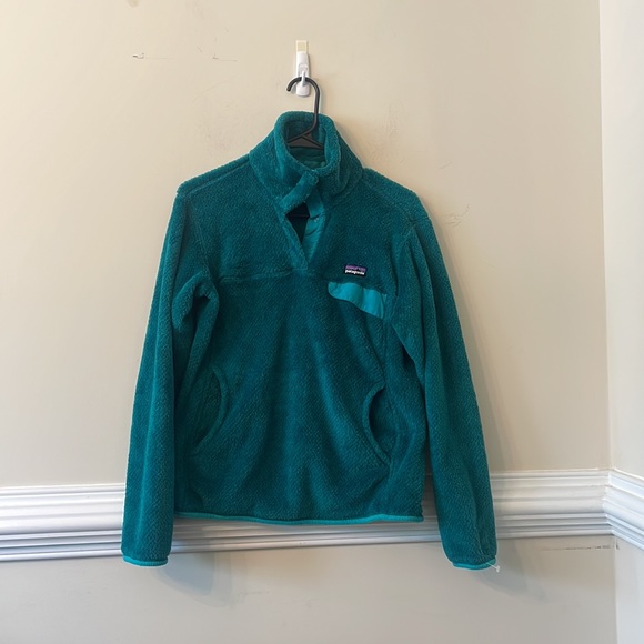 PATAGONIA Re-Tool Snap-T Pullover Fleece Mogul Teal Blue Green - Picture 2 of 4